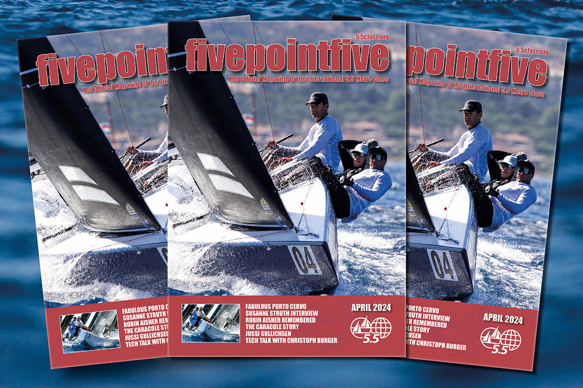 April 2024 fivepointfive magazine showcases growth, boats and personalities of 5.5 Metre Class